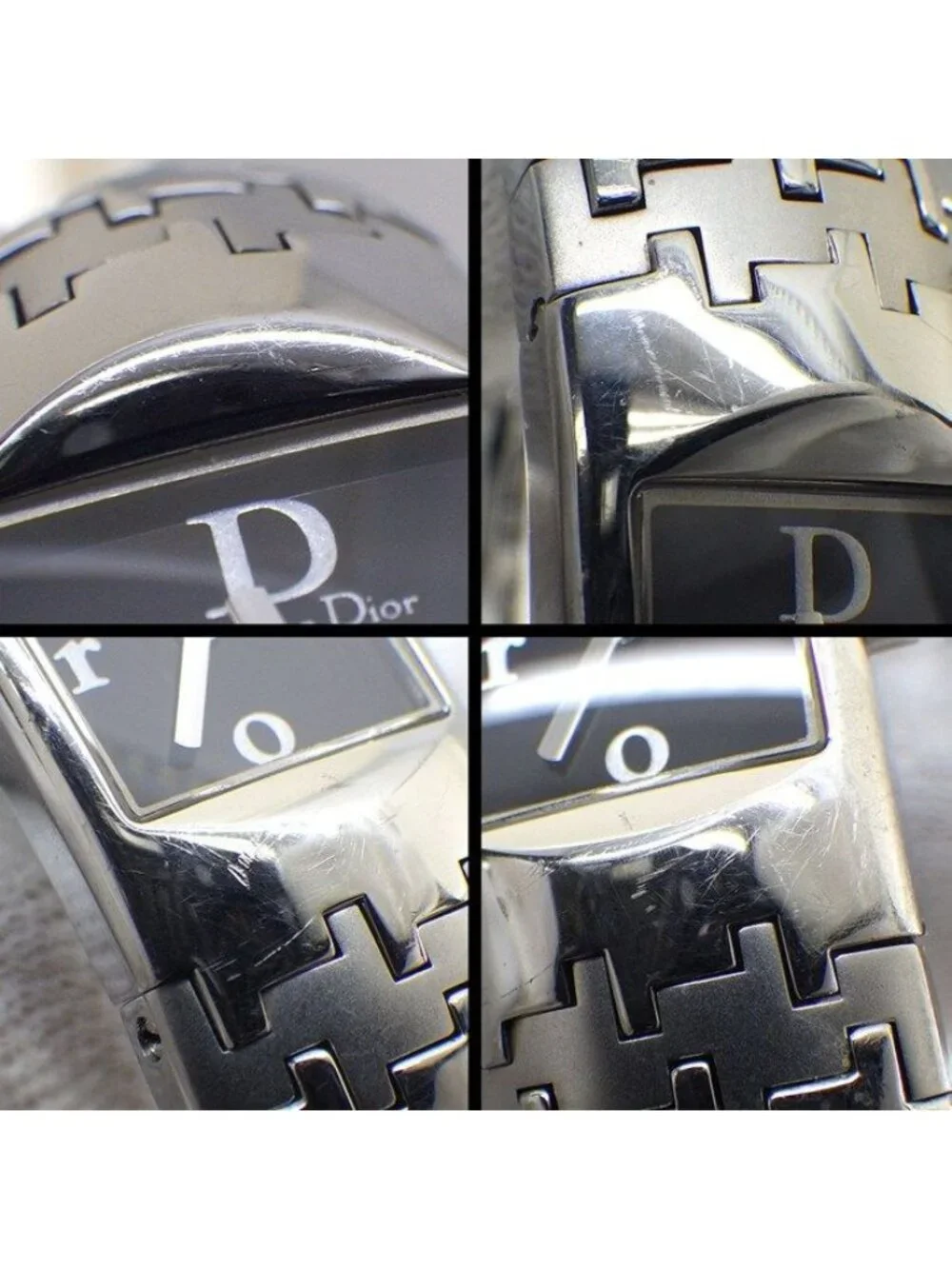 Dior Watch Diophilic Square Black Dial SS Quartz Analog - Picture 6 of 10